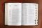ESV, Thompson Chain-Reference Bible, Bonded Leather, Black, Red Letter, Thumb Indexed