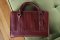 Extra Large Burgundy Imitation Skin Effect Bible Cover, XL