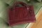 Extra Large Burgundy Imitation Skin Effect Bible Cover, XL