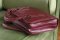 Extra Large Burgundy Imitation Skin Effect Bible Cover, XL