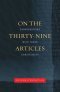 On the Thirty-nine Articles