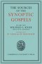 The Sources of the Synoptic Gospels: Volume 1, St Mark