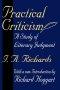 Practical Criticism: A Study of Literary Judgment