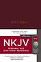 NKJV Holy Bible, Personal Size Larger Print Reference Bible, Burgundy Hardcover, 43,000 Cross References, Red Letter, Comfort Print: New King James Version