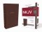 NKJV, Compact Single-Column Reference Bible, Leathersoft, Brown, Comfort Print