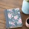 NKJV, Journal the Word Bible, Cloth over Board, Blue Floral, Red Letter, Comfort Print