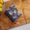NKJV, Journal the Word Bible, Cloth over Board, Blue Floral, Red Letter, Comfort Print