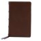 NKJV, Single-Column Reference Bible, Premium Goatskin Leather, Brown, Premier Collection, Comfort Print