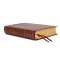 NKJV, End-of-Verse Reference Bible, Personal Size Large Print, Leathersoft, Brown, Red Letter, Comfort Print