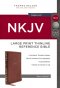 NKJV, Thinline Reference Bible, Leathersoft, Brown, Red Letter, Comfort Print