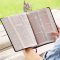NKJV Giant Print Center-Column Reference Bible, Verse Art Cover Collection, Leathersoft, Purple, Red Letter, Comfort Print