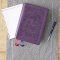 NKJV Giant Print Center-Column Reference Bible, Verse Art Cover Collection, Leathersoft, Purple, Red Letter, Comfort Print