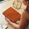 NKJV, Wide-Margin Reference Bible, Sovereign Collection, Leathersoft, Brown, Red Letter, Comfort Print