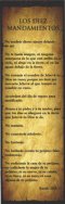 Span-Bookmark-Ten Commandments (Pack Of 25)