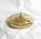 Brass Finish Communion Tray Cover With Elegant Cross Topper 11" x 7 1/4"