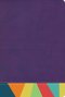 RVR 1960 Biblia de Estudio Arcoíris, morado/multicolor