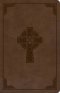 KJV Large Print Personal Size Reference Bible, Brown Celtic Cross LeatherTouch, Indexed