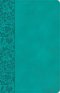 NASB Large Print Personal Size Reference Bible, Teal LeatherTouch, Indexed