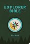 CSB Explorer Bible for Kids, Olive Compass LeatherTouch