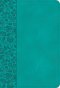 NASB Large Print Compact Reference Bible, Teal LeatherTouch