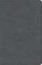 CSB Thinline Bible, Charcoal LeatherTouch