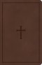 CSB Large Print Personal Size Reference Bible, Brown LeatherTouch