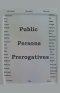 Public Persons Prerogatives