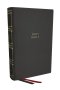 NKJV, Compact Center-Column Reference Bible, Gray Leathersoft, Red Letter, Comfort Print (Thumb Indexed)