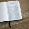 NKJV, Compact Center-Column Reference Bible, Dark Rose Leathersoft, Red Letter, Comfort Print