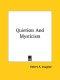 Quietism and Mysticism