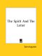 Spirit and the Letter
