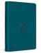 ESV Compact Bible, TruTone, Deep Teal, Fleur-de-lis Design