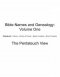 Bible Names and Genealogy