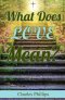 What Does Love Mean?