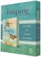 NLT Inspire Colouring Bible, Turquoise, Cloth Bound, Two-Inch-Wide Ruled Journaling Margins, Line-Art Illustrations, Matching Ribbon Marker