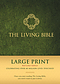 The Living Bible Large Print, Bible, Green, Hardback, Red Letter