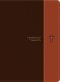 Biblia de estudio del diario vivir RVR60, letra grande (SentiPiel, Café/Café claro, Letra Roja)