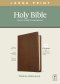 NLT Large Print Thinline Reference Bible, Filament-Enabled Edition (LeatherLike, Rustic Brown, Red Letter)