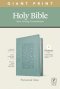 NLT Personal Size Giant Print Bible, Filament Enabled Edition, Red Letter, LeatherLike, Floral Frame Teal