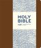 NIV Journalling Bible, Brown, Imitation Leather, Wide Margin, Clasped, Shortcuts, Reading Plan, Anglicised, Quick Links, Pen Loop, Ribbon Markers