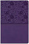KJV Large Print Personal Size Reference Bible, Purple Leathertouch