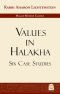 VALUES IN HALAKHA