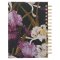 Journal Spiral Plum Floral Strong & Courageous Josh. 1:9