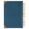 Journal Spiral Cream/Deep Ocean Blue Hope in the Lord Floral Isa. 40:31