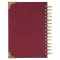 Journal Spiral Cream/Burgundy Trust in the Lord Floral Prov. 3:5