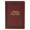 Devotional Bible NLT for Men Faux Leather, Saddle Tan