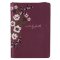Journal Classic Zip Embroidered Burgundy Walk by Faith 2 Cor. 5:7