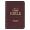 KJV Bible Mini Pocket Faux Leather, Burgundy