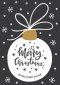 Merry Christmas Dotted Bullet Journal: Cheaper and More Useful than a Card! (White Ornament) Medium A5 - 5.83X8.27