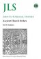 JLS 80: Early Church Orders Revisited
